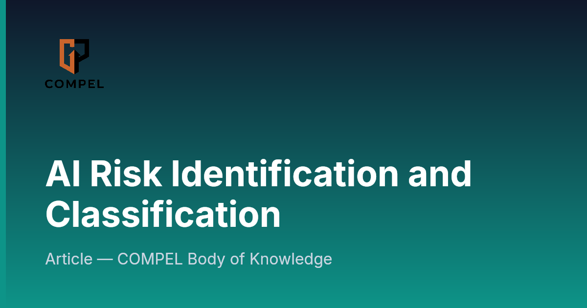 AI Risk Identification and Classification | COMPEL Framework