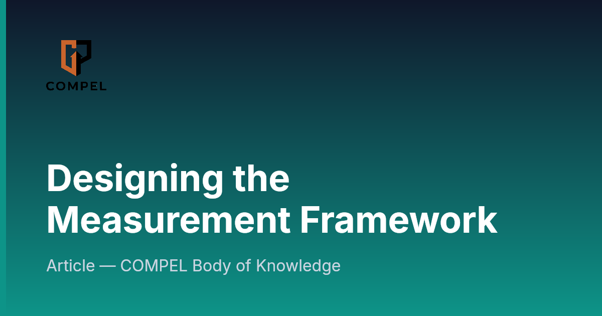 Designing the Measurement Framework | COMPEL Framework