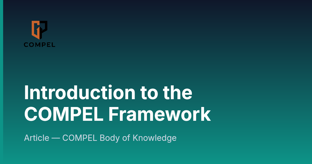 Introduction to the COMPEL Framework | COMPEL Framework