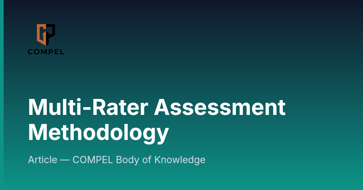Multi-Rater Assessment Methodology | COMPEL Framework