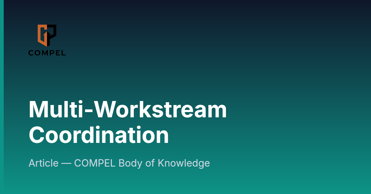 Multi-Workstream Coordination | COMPEL Framework