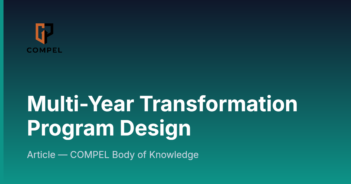 Program Article Multi-Year Transformation Program Design | COMPEL Framework