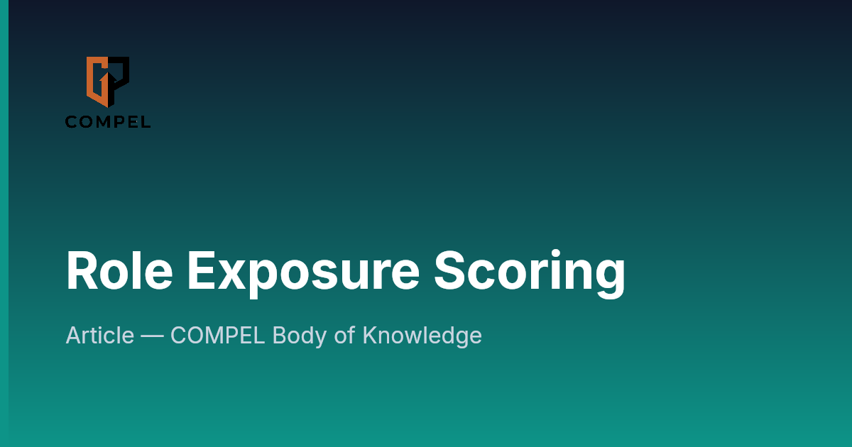 Role Exposure Scoring | COMPEL Framework