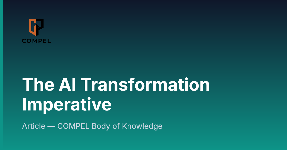 The AI Transformation Imperative | COMPEL Framework