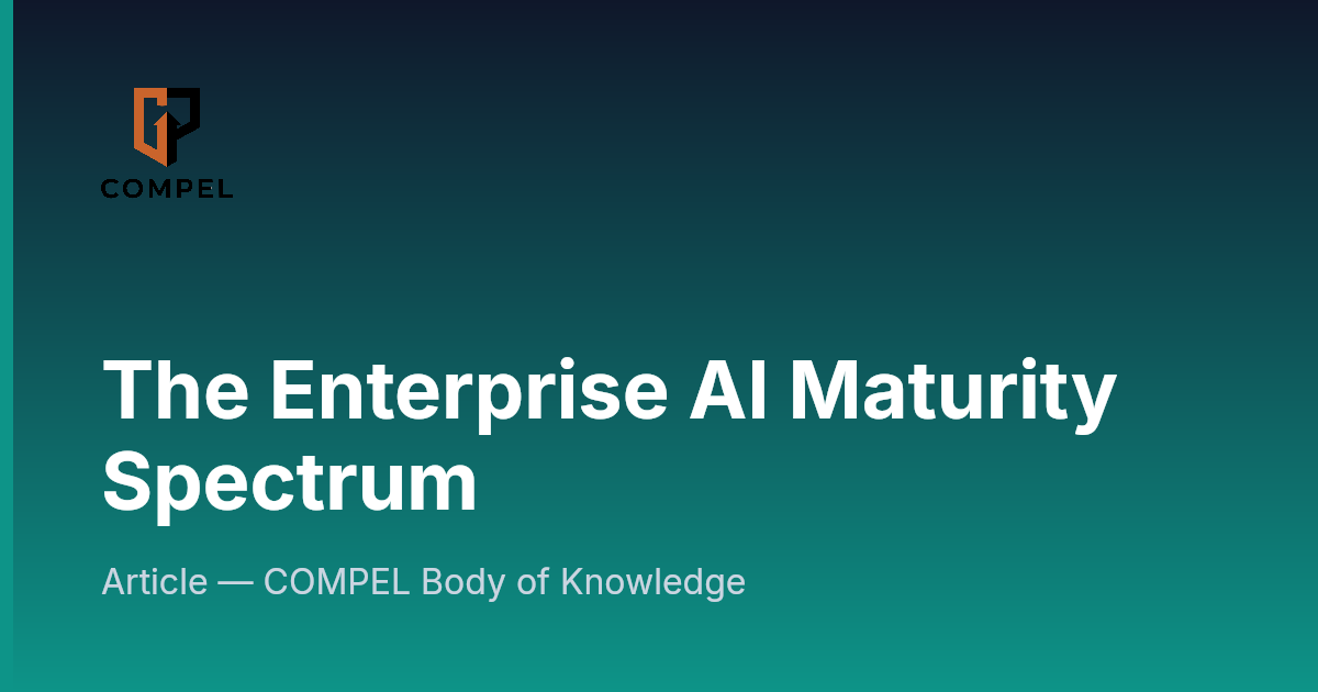 The Enterprise AI Maturity Spectrum | COMPEL Framework