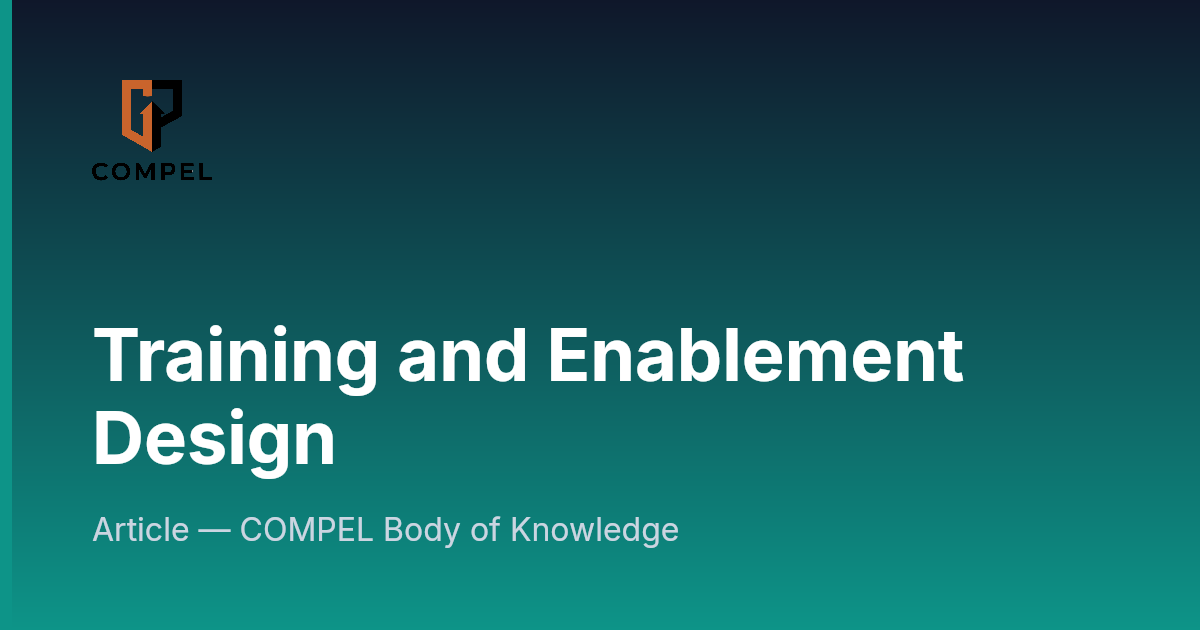 Training and Enablement Design | COMPEL Framework